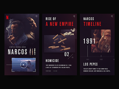 Narcos mobile site