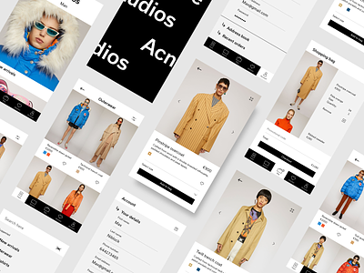Acne Studios iOS app acne studios clean fashion layout minimal mobile app mobile design mobile ui