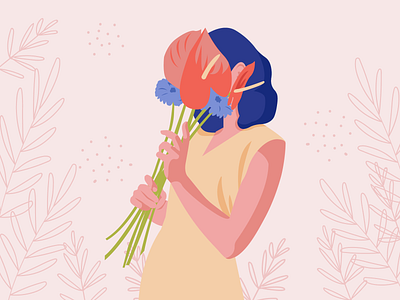 Spring Coming 🌺Women's Day Illustration
