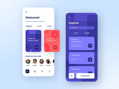 Teseo interior Descompostura Social Networking App designs, themes, templates and downloadable graphic  elements on Dribbble