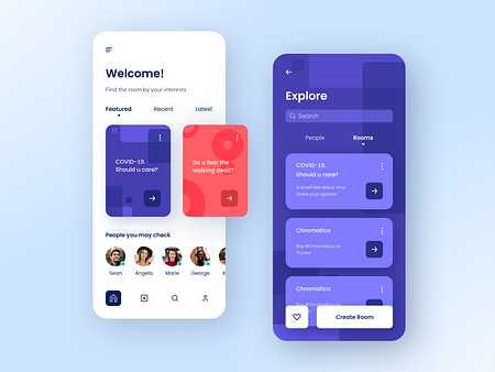 Social Networking Mobile App by Phenomenon Studio on Dribbble