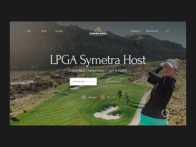Copper Rock Golf Course aftereffects animation corporate corporate website golf grid layout luxury promo promo website realestate travel typography ui ux uxui villa website