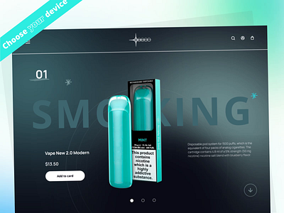 E cigarette e commerce website by Phenomenon Studio on Dribbble