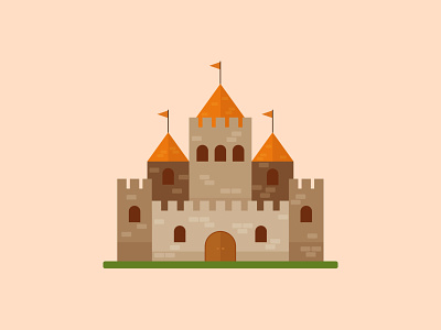 Castle app design icon illustration ui ui design vector web web design website