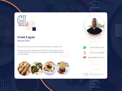 Private Chef • Portfolio/Ad branding design flat graphic design logo minimal typography ui ui design web design