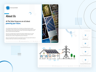 The Solar Group • Brochure branding design figma graphic design illustration marketing solar ui ui design