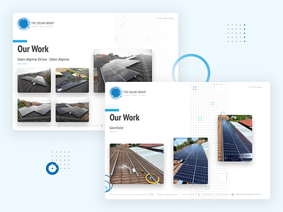 The Solar Group • Installations branding design figma marketing solar ui ui design