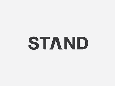 Stand conceptual logo mark samadara samadara ginige stand standing