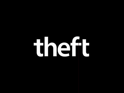 Theft concept mark steal stealing theft thief type