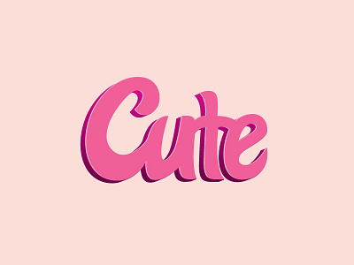 Cute typographic art cute typography