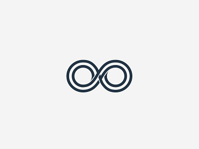 OO Monogram concept infinity line monohram oo