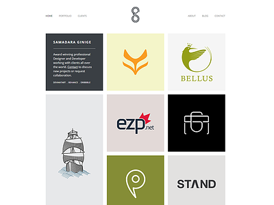Samadara Ginige Official Website design designer ginige logo official persona portfolio samadara sri lanka uiux website work