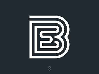 B/S Monogram design india letter lighting logo mark minimal monogram simple typography