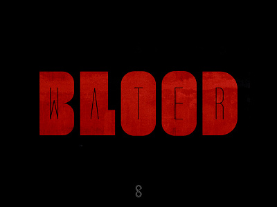 Guess the caption. blood design illustration letter logo mark minimal simple typography water