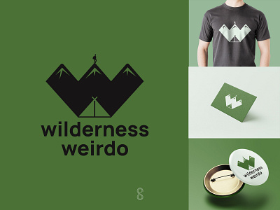 Wilderness Weirdo brand design identity illustration letter logo mark minimal monogram simple typography