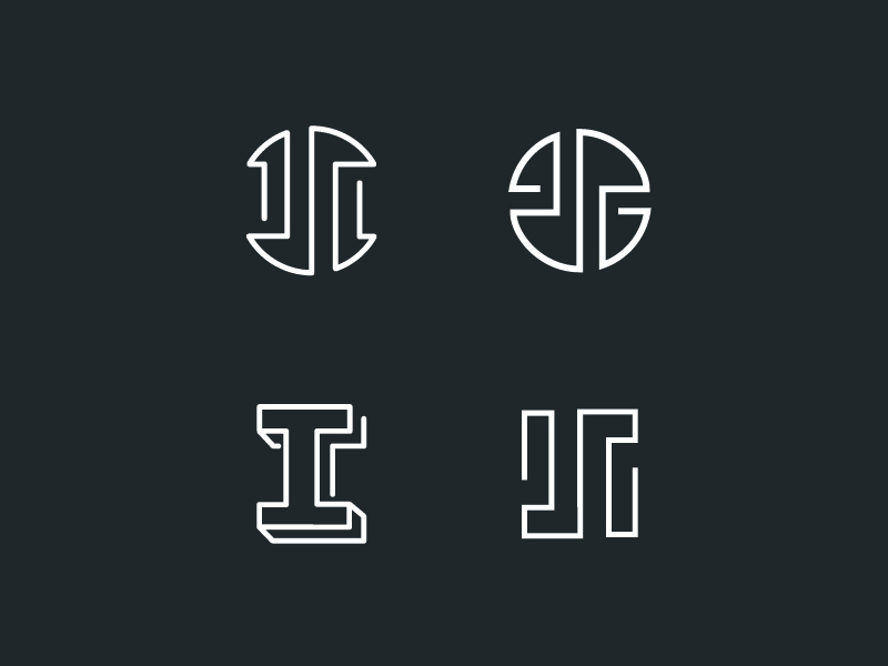 Letter-mark for I by Samadara Ginige on Dribbble