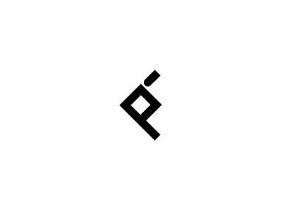 P and 6 monogram developer letter p logo monogram number 6