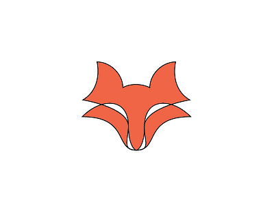 Fox Logo . WIP face fox geometry minimal negativespace simple