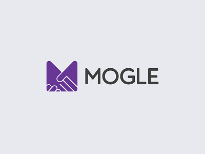 Mogle Logo consultant handshake immigration logo logo mark mark mogle simple welcome