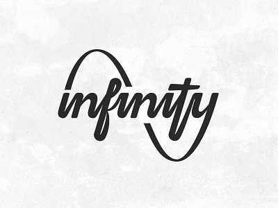 Infinity art clever hand lettering infinity lettering line type typography wordmark