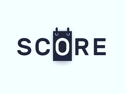 SCORE nounicon number score word wordmark
