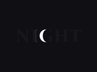 Night wordmark night nounicon number word wordmark