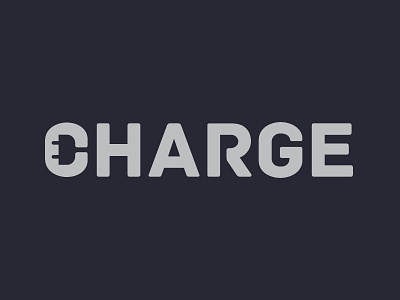 Charge charge letters logo nounicon simple verbicon word wordmark