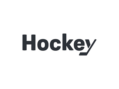 Hockey Wordmark hockey play simple sport wordmark