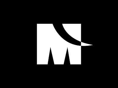 M letter-mark elephant letter m massive minimal monogram noun simple