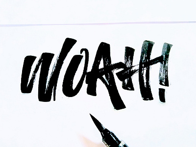 Woah! hand lettering lettering life typography woah