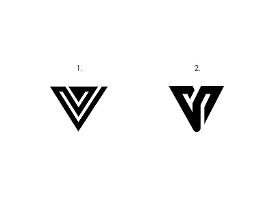 Letter V letter line mark monogram simple v