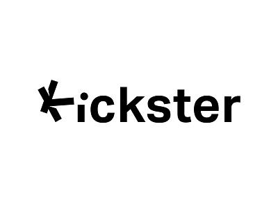 Kickster ball football kick kicking letter simple type typography verbicon word wordasimage wordmark