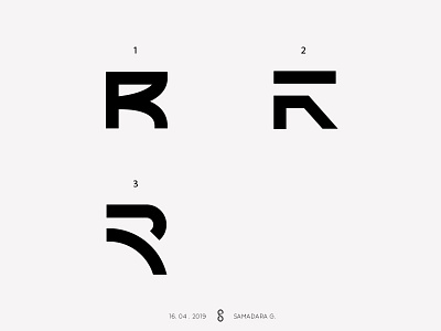 R letter-mark exploration by Samadara Ginige on Dribbble