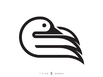 Bird bird design feater line logo mark minimal nature pose simple wings