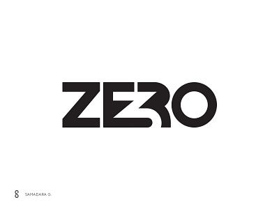 3Zero Logo 3 3zero article logo magazine media negative space perspectives simple story three typography wordmark write zero