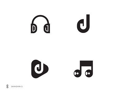 DJ Logo mark exploration