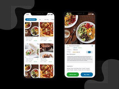 Food App project animation branding creative food app illustration landingpage logodesign photoshop ui ux vector website