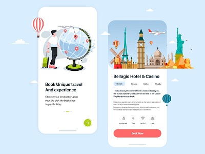 Travel Service App app destinations holiday hotel booking locations logo design logodesign outdoors photography prototype room travel travel app uiux website