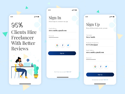 Sign In Sign Up UI designs, themes, templates animated animation app login login design login form login page login screen prototype register register form sign in sign up uidesign website xd ui kit