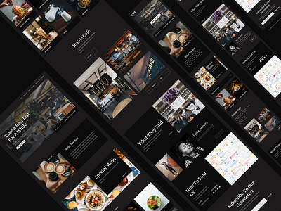 CAFE | Landing Page app cafe design restaurant typography ui uiux ux web design website