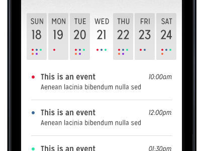 Responsive Calendar Concept