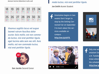 Widgets, widgets and more widgets calendar design facebook resim testimonial ui video web widget