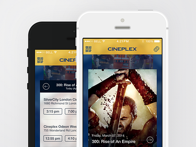 Cineplex App - UX Improvement app cineplex design ios ios7 mobile treble ui ux