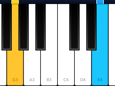 Piano Keys design ios ipad keyboard keys piano redesign