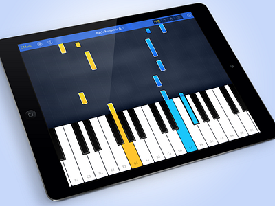 Grand Piano Redesign design ios ipad keyboard keys learn piano redesign