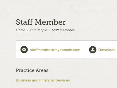 Staff Page design profile resim staff ui web