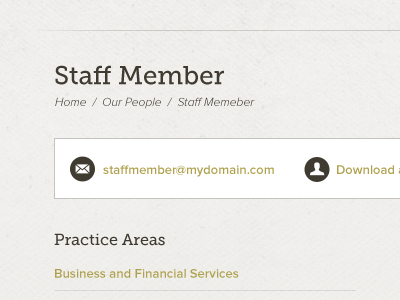 Staff Page