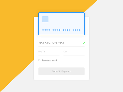 Credit Card Form - DailyUI 002 002 card daily ui dailyui design form ui web
