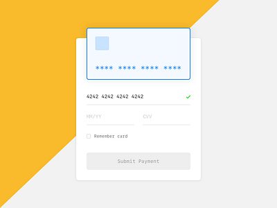 Credit Card Form - DailyUI 002