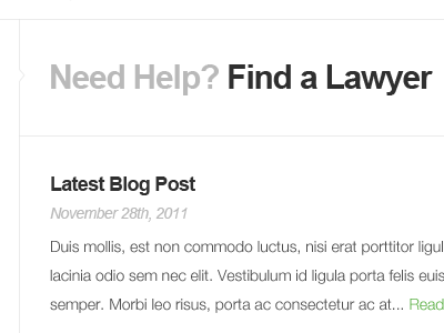 Lawyer Site - Side Column design lawyer resim ui web